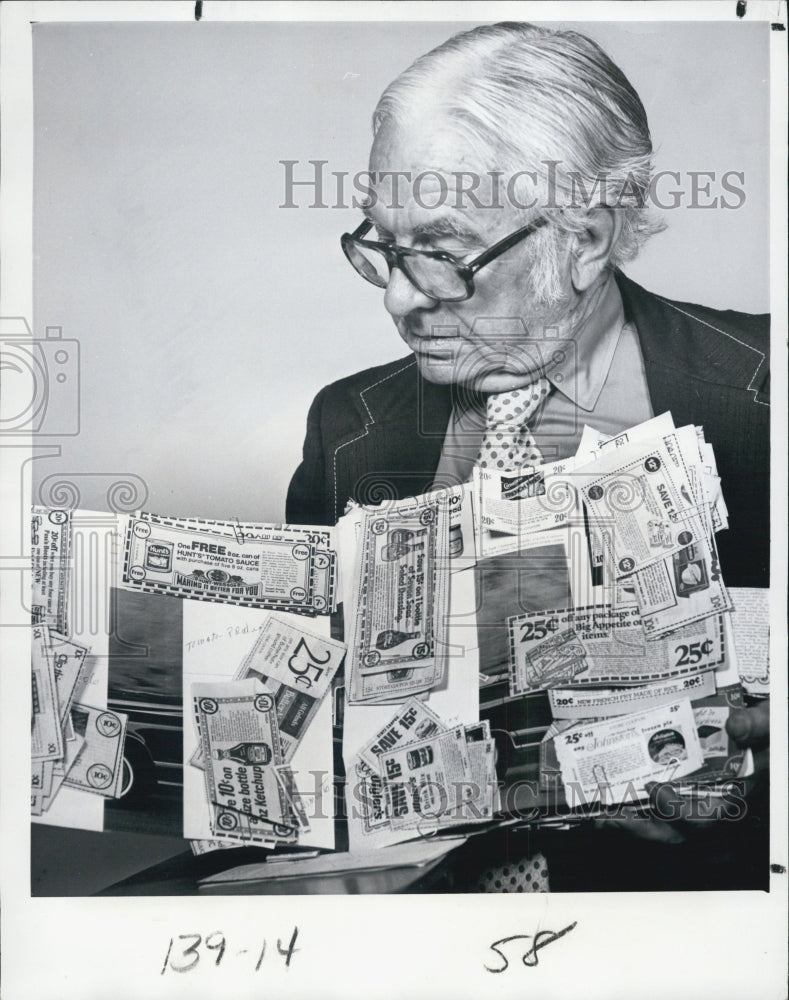 1978 Press Photo Rocky McKee, grocery store owner.- Historic Images