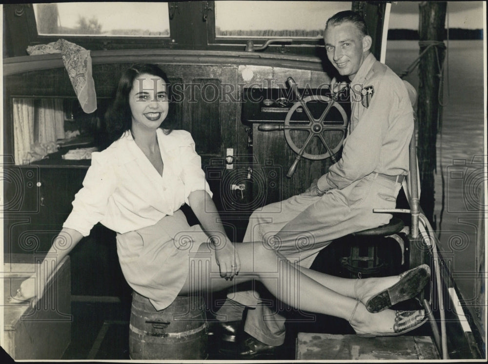 Press Photo Captain And Mrs. George Noel- Historic Images