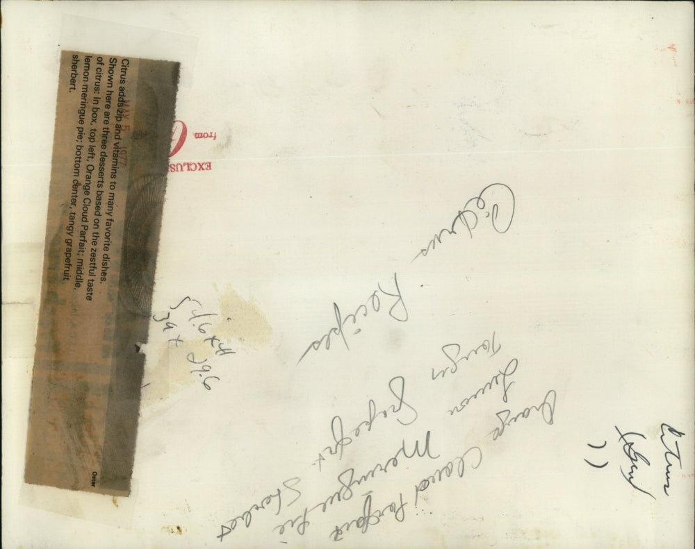 1977 Press Photo Citrus Desserts In Display - RSJ14259