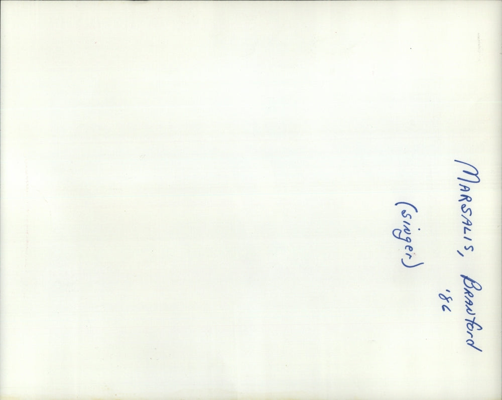 1986 Press Photo Jazz Musician Branford Marsalis Son Reese Rock Singer Sting