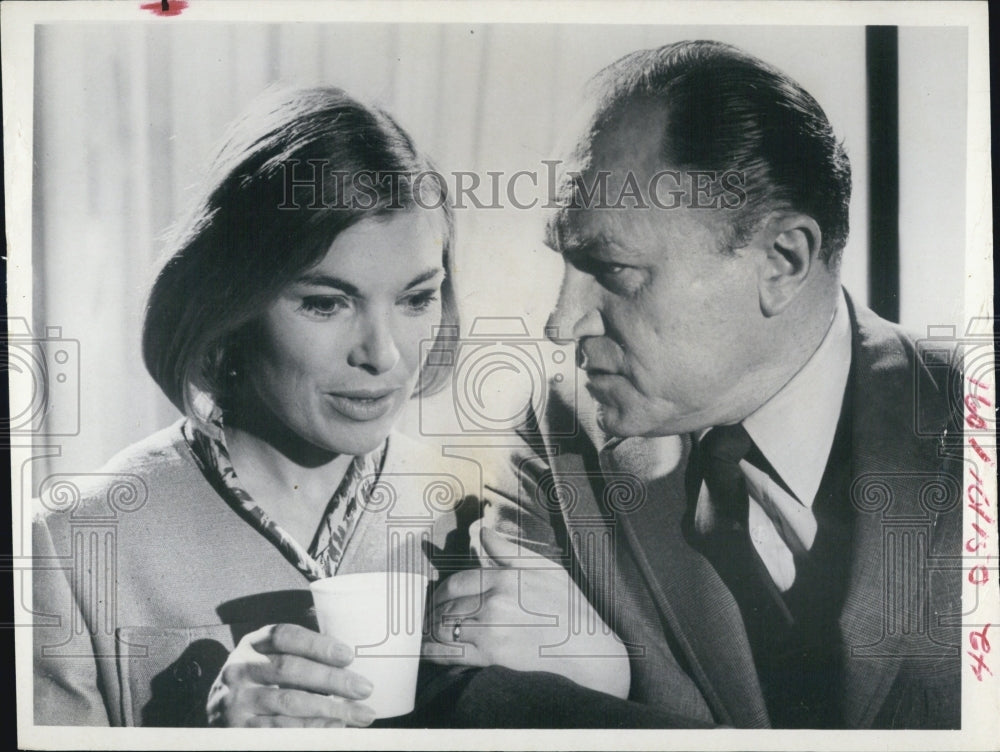 1970 Press Photo EG Marshall &amp; Kate Woodville in Dark is the Rainbow - RSJ15673