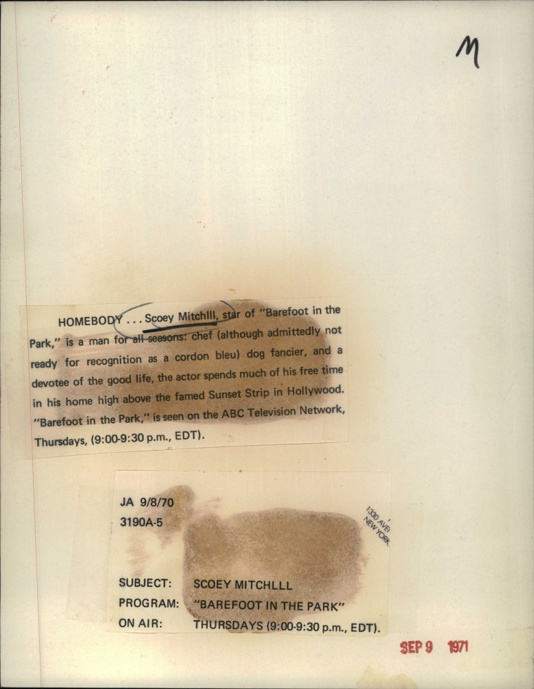 1970 Press Photo Scoey Mitchell in scenes from Barefoot in the park - RSJ16587