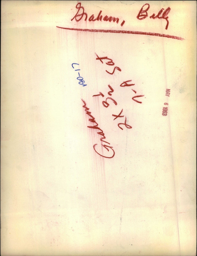 1963 Press Photo Evangelist Billy Graham Daughter Virgina Wedding Ceremony