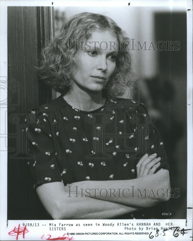 1985 Press Photo Mia Farrow Stars In Hannah And Her Sisters