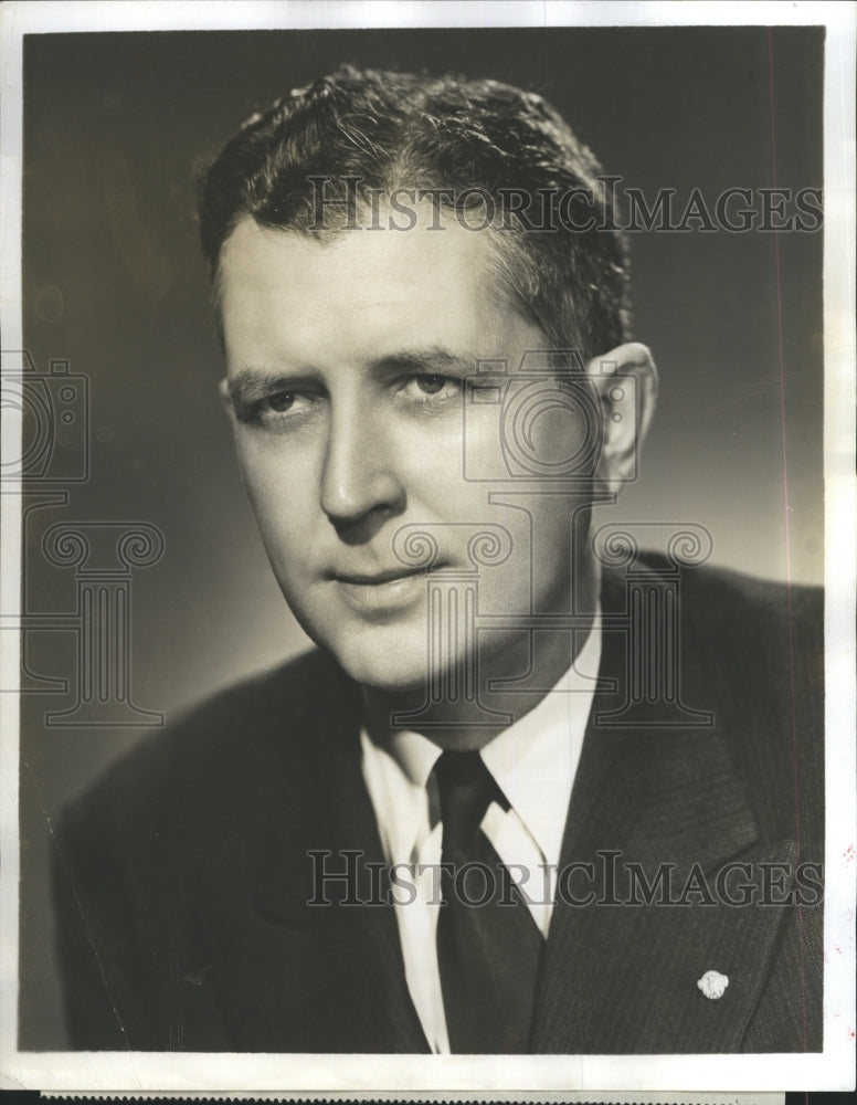 1945 Press Photo Captain Harry Butcher Radio Commentator We The People- Historic Images