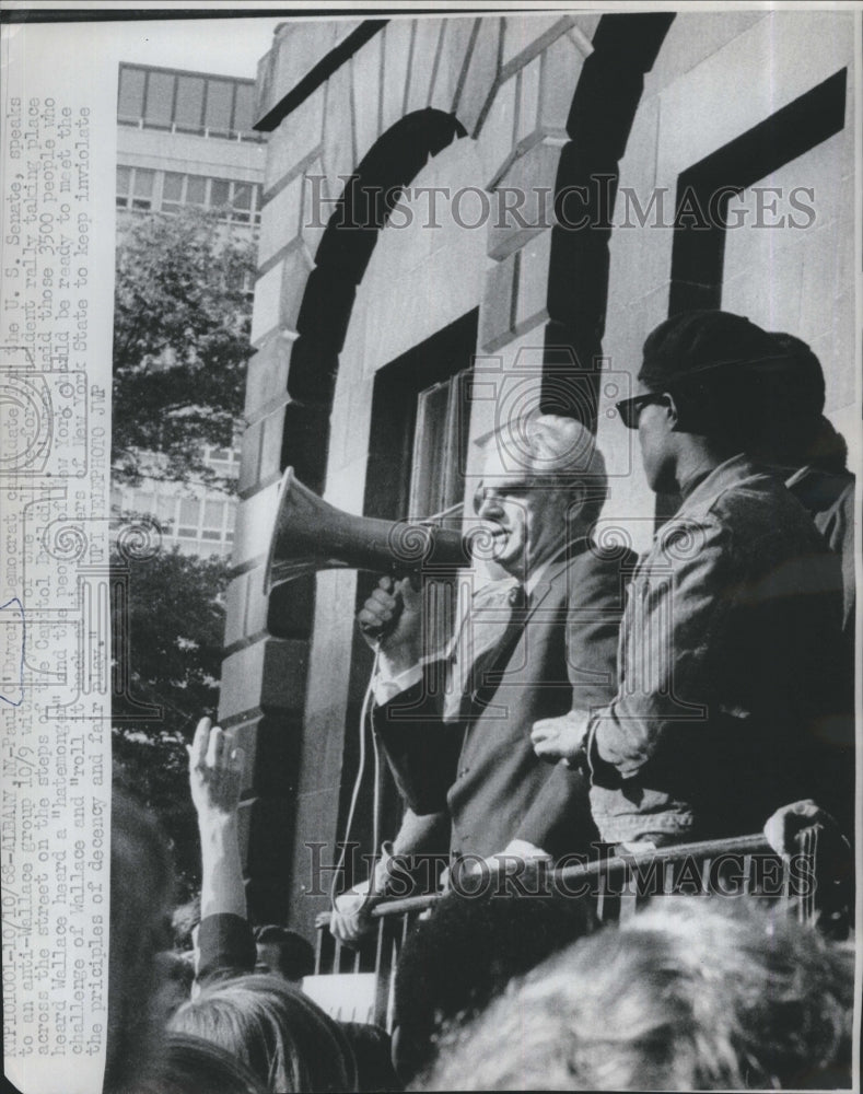 1968 Press Photo Paul O'Dwyer, democrat candidate for the U.S. Senate - Historic Images