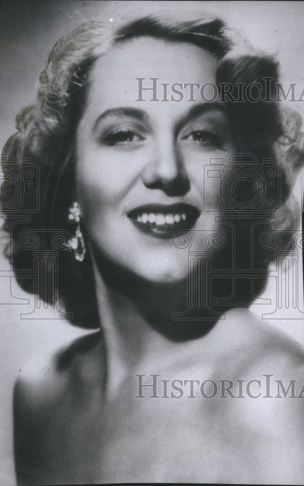 1951 Press Photo Opera Radio Television Star Vivian Della Chiesa- Historic Images