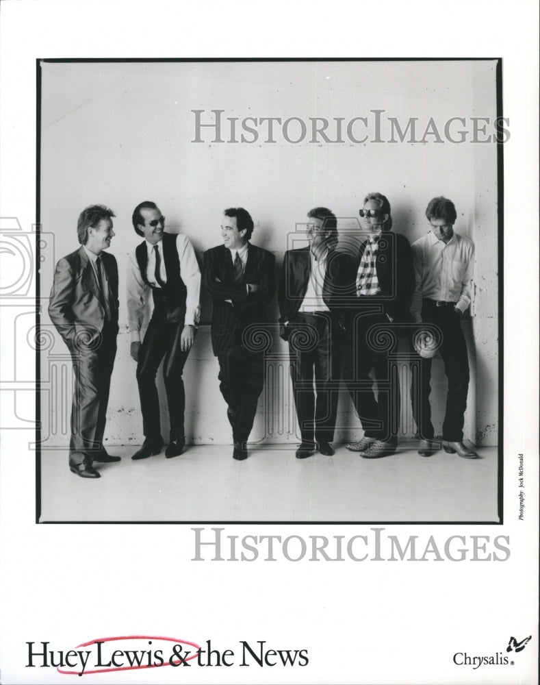 Press Photo Huey Lewis & the News