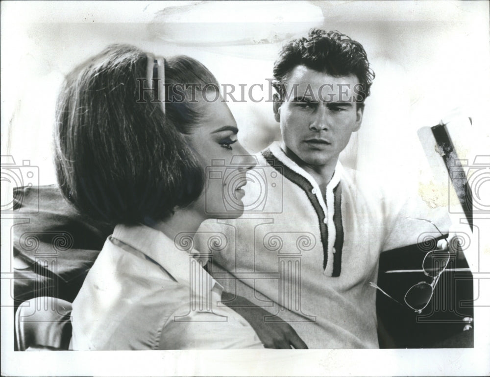 1972 Press Photo Sylva Koscina, Horst Buchholz,actors from That Man In Istanbul- Historic Images