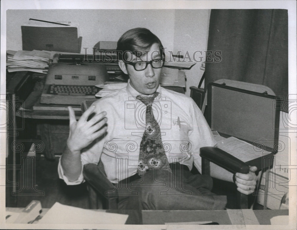 1971 Press Photo Behn Intercity Transportation Task Force Chairman- Historic Images