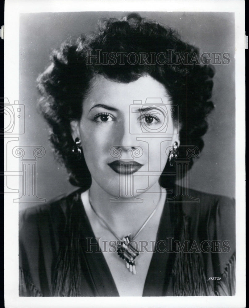 1951 Press Photo Metropolitan Opera Mezzo-Soprano Martha Lipton