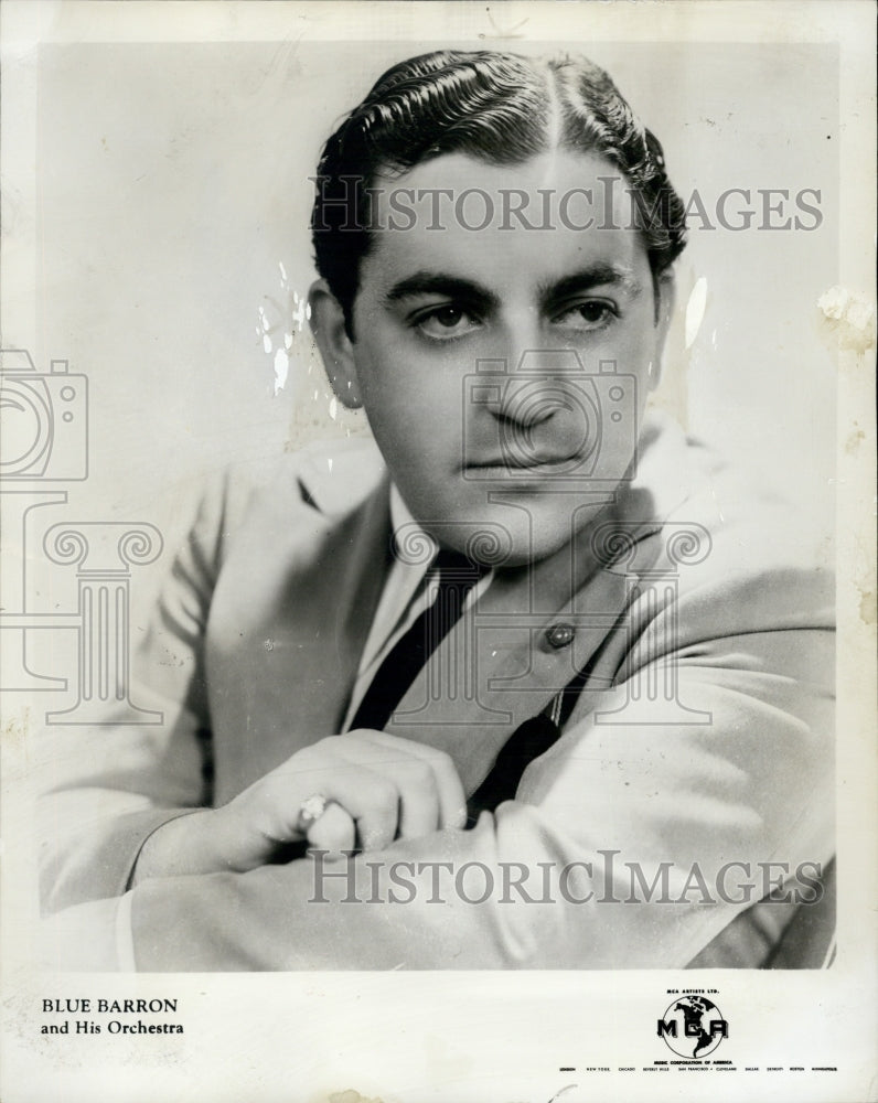 1949 Press Photo Blue Barron Big Band Orchestra Leader MCA Records- Historic Images