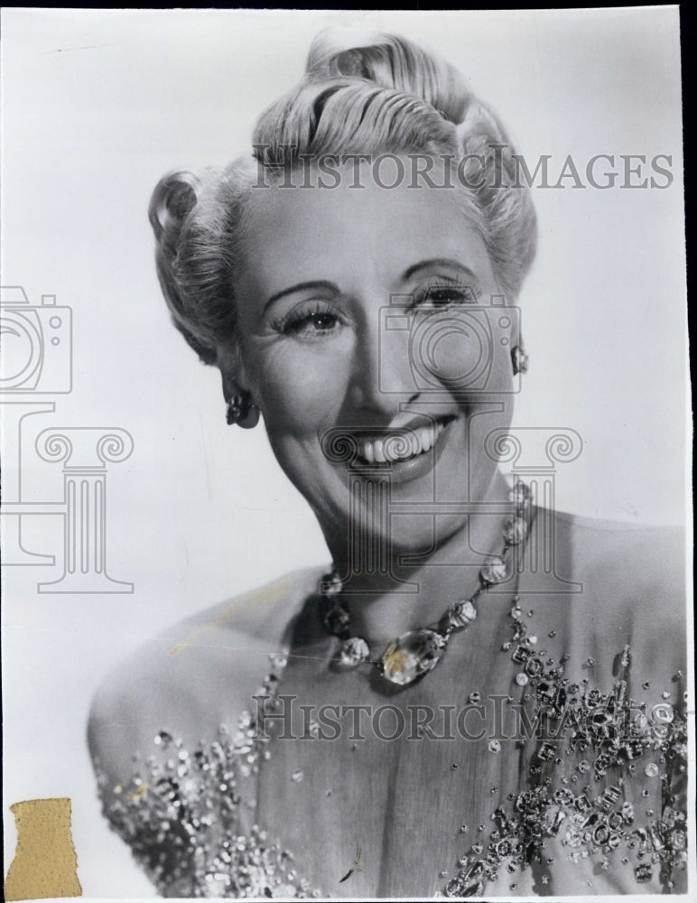 1950 Press Photo Charlotte Greenwood, American actress and dancer.- Historic Images