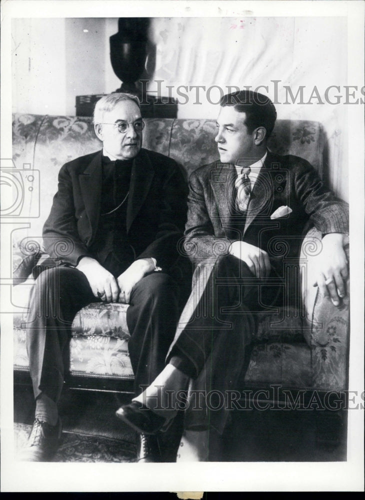 1931 Press Photo James Maxon Jr and dad Bishop Maxon- Historic Images