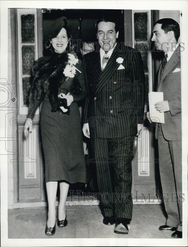 1938 Press Photo Mr. &amp; Mrs. John Randolph Hearts- Historic Images