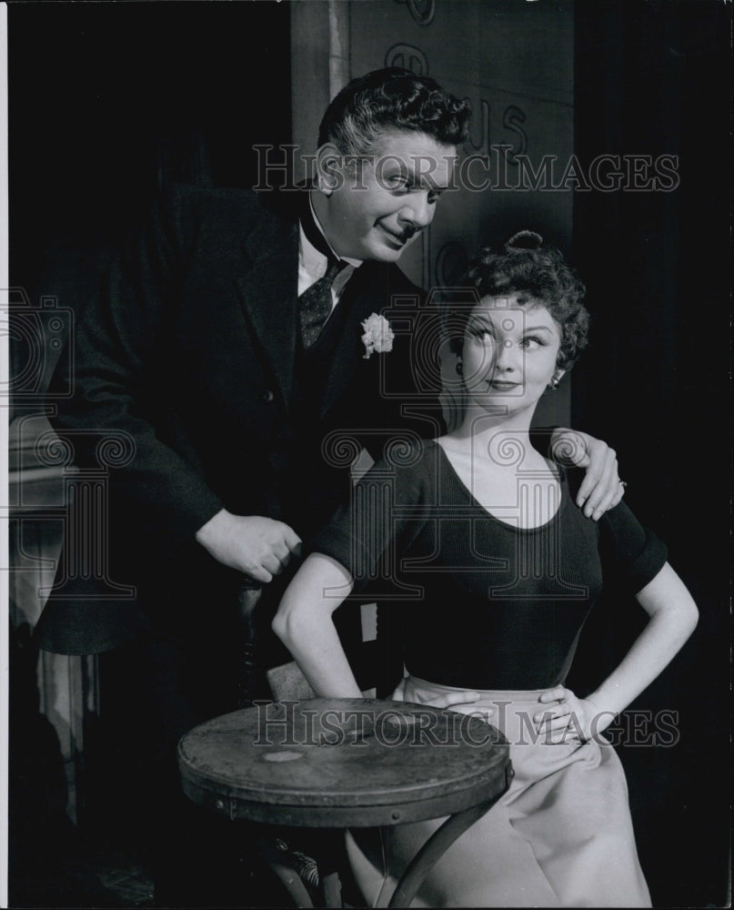 1956 Press Photo Ferdinand Hilt and Ronnie Cunningham in &quot;Can Can&quot;- Historic Images