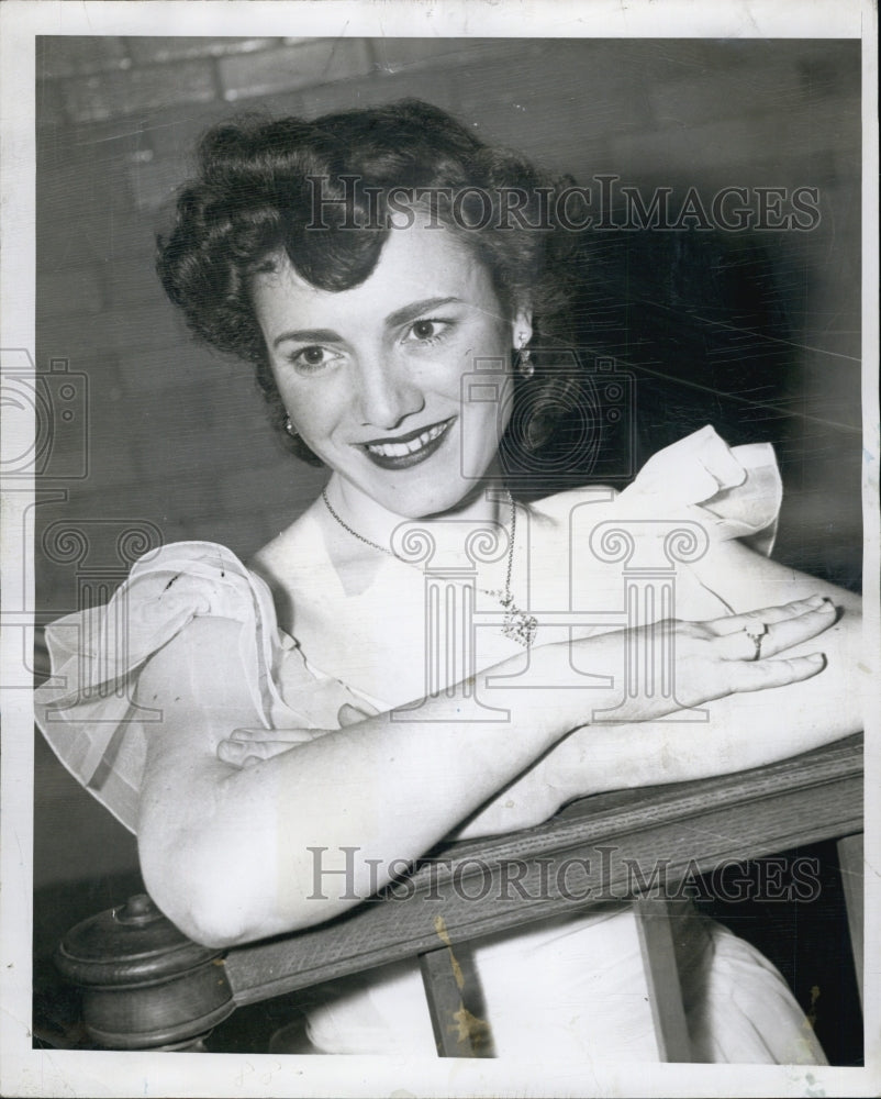 1950 Press Photo Soprano Penny deFeo- Historic Images