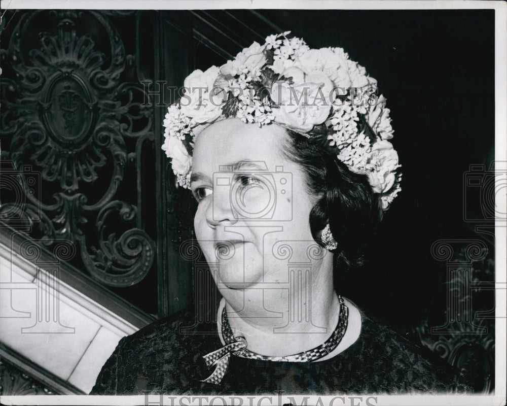 1965 Press Photo Mrs. Louise Day Hicks, chairman of the Boston School Committee- Historic Images