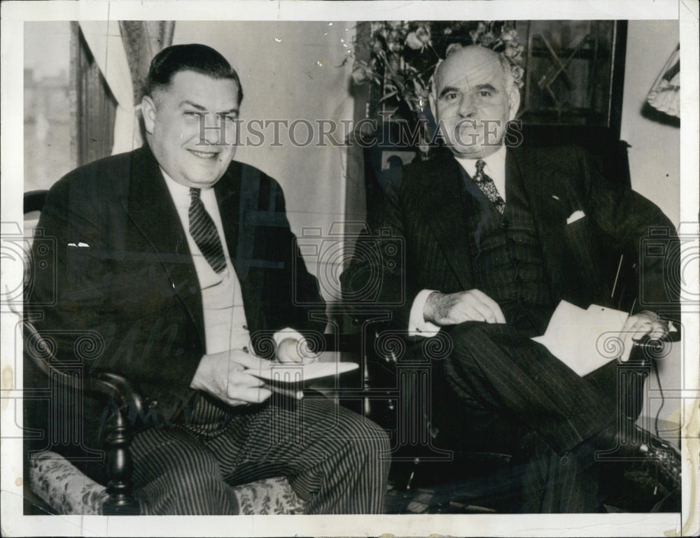 1936 Press Photo N.J. Gov Harold Hoffman &amp; NY Gov H H Lehman- Historic Images