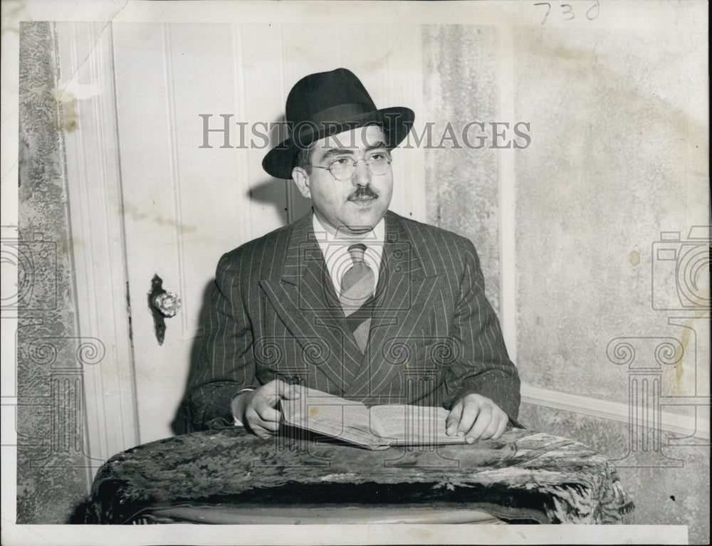 1954 Press Photo Rabbi  Samuel Korff- Historic Images