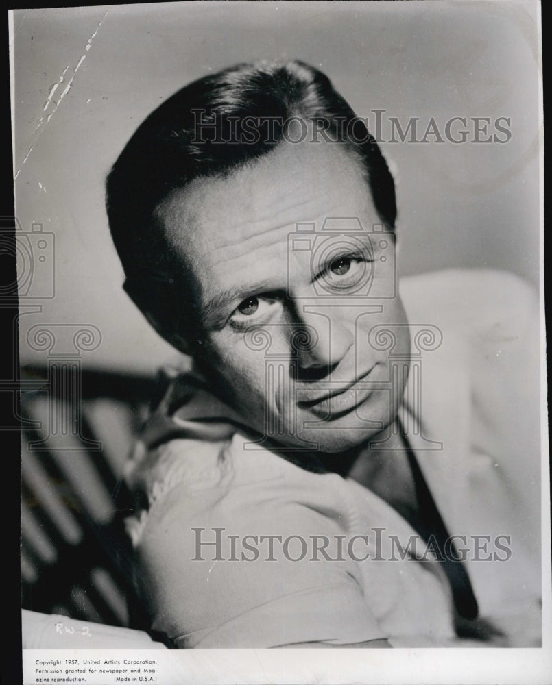 1957 Press Photo Actor Richard Widmark