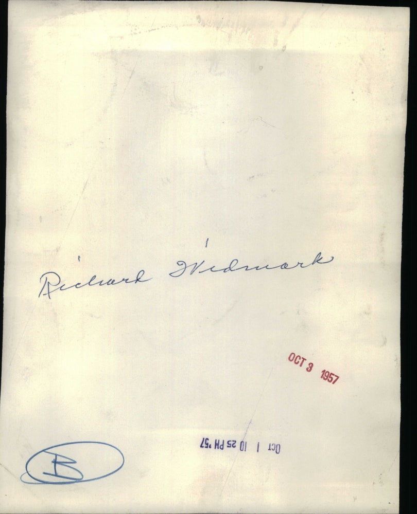 1957 Press Photo Actor Richard Widmark