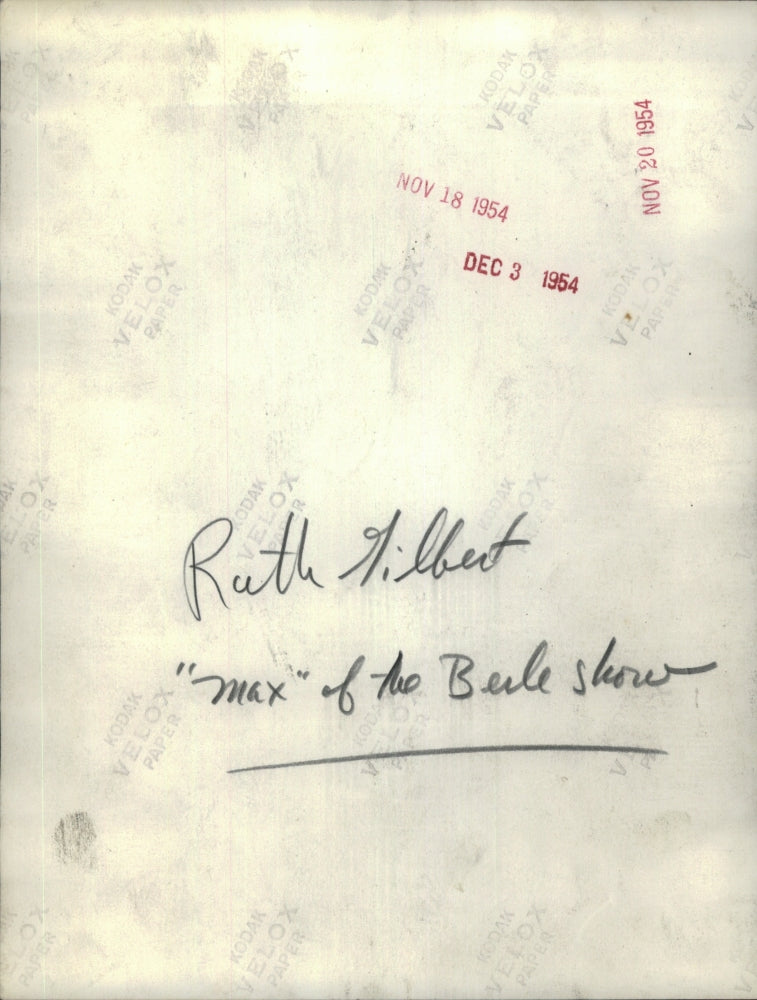 1954 Press Photo Ruth Gilbert, American actress.