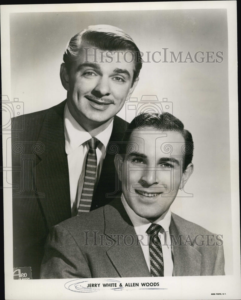 1954 Press Photo Jerry White and Allen Woods- Historic Images