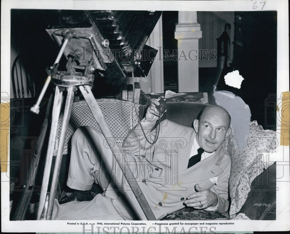 1948 Press Photo Vince Barnett  Comedian &quot;Swell Guy&quot;- Historic Images