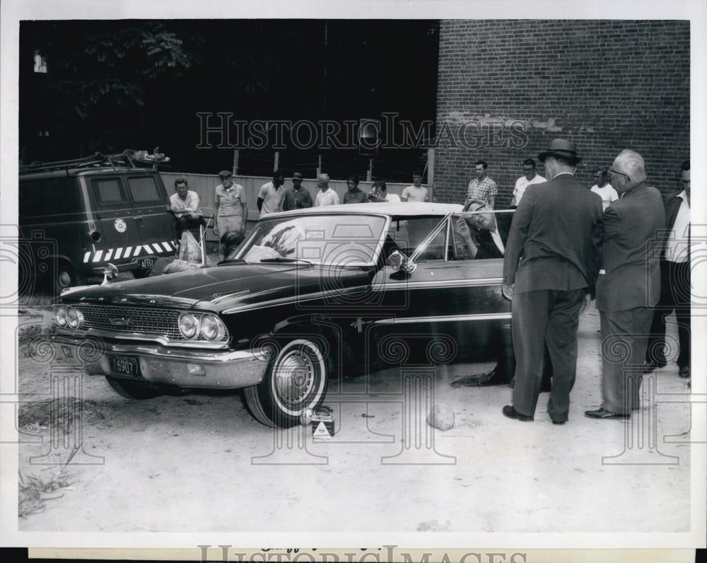 1965 Press Photo Murdered Dr Edward T Johnson&#39;s Car Found- Historic Images