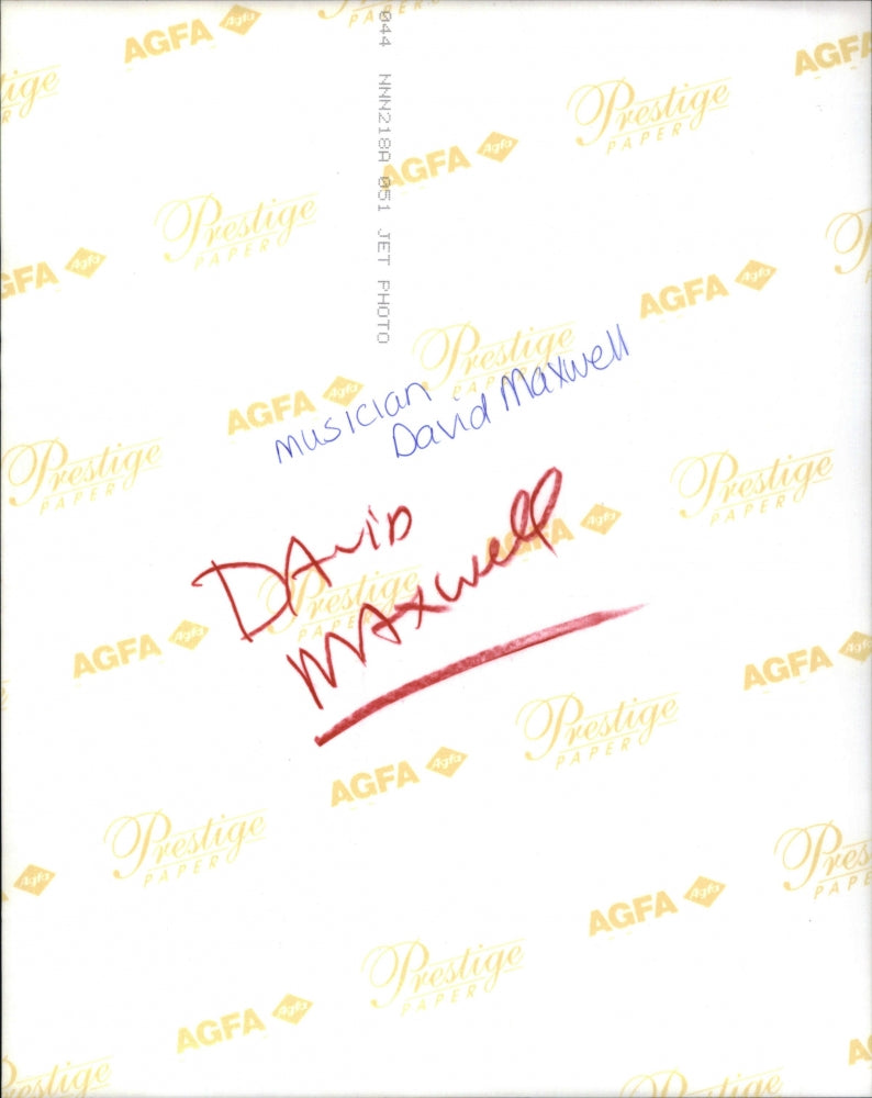 Press Photo Musician David Maxwell