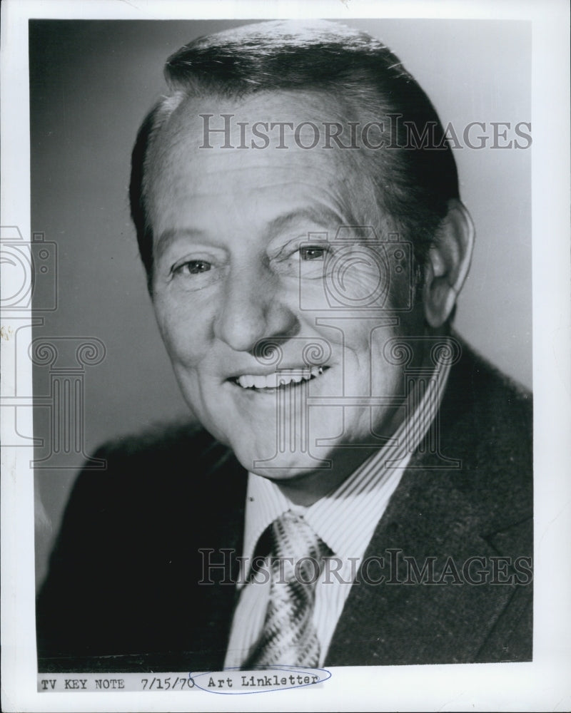 1970 Press Photo TV Star Art Linkletter- Historic Images