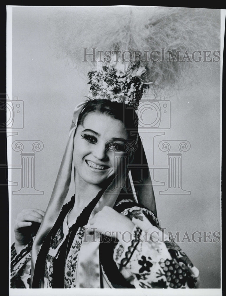 1967 Press Photo Alla Poklad costumed for &quot;Wedding Dance&quot; - Historic Images