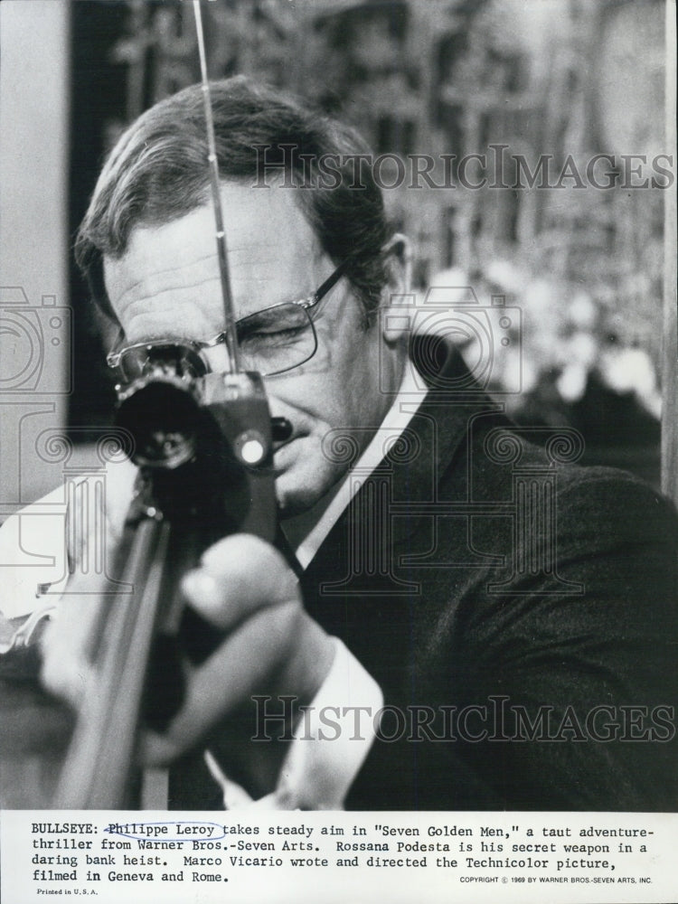 1969 Press Photo Actor Phillppe In Seven Golden Men - Historic Images