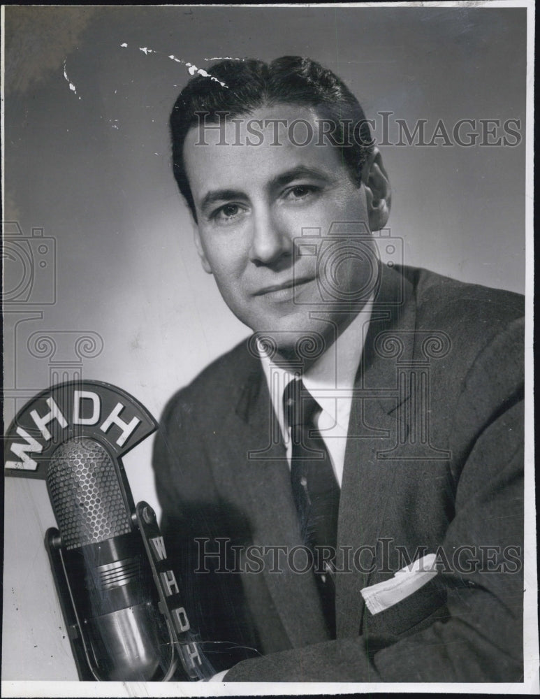1959 Press Photo WHDH disc jockey, Bob Clayton- Historic Images