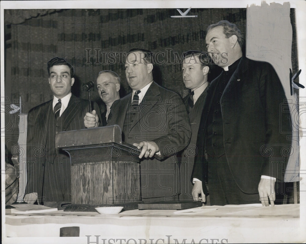 1942 Press Photo Congress Of Industrial Union officers Rj Thomas,Raymond Clancey- Historic Images