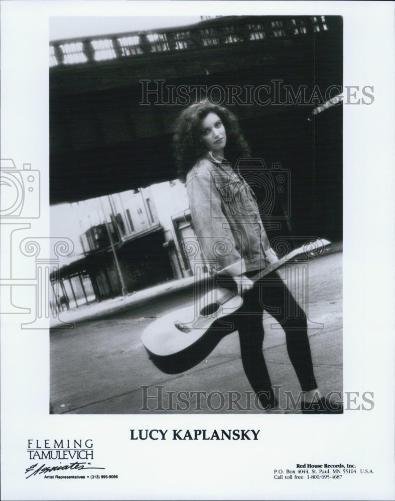 Press Photo American folk musician Lucy Kaplansky- Historic Images