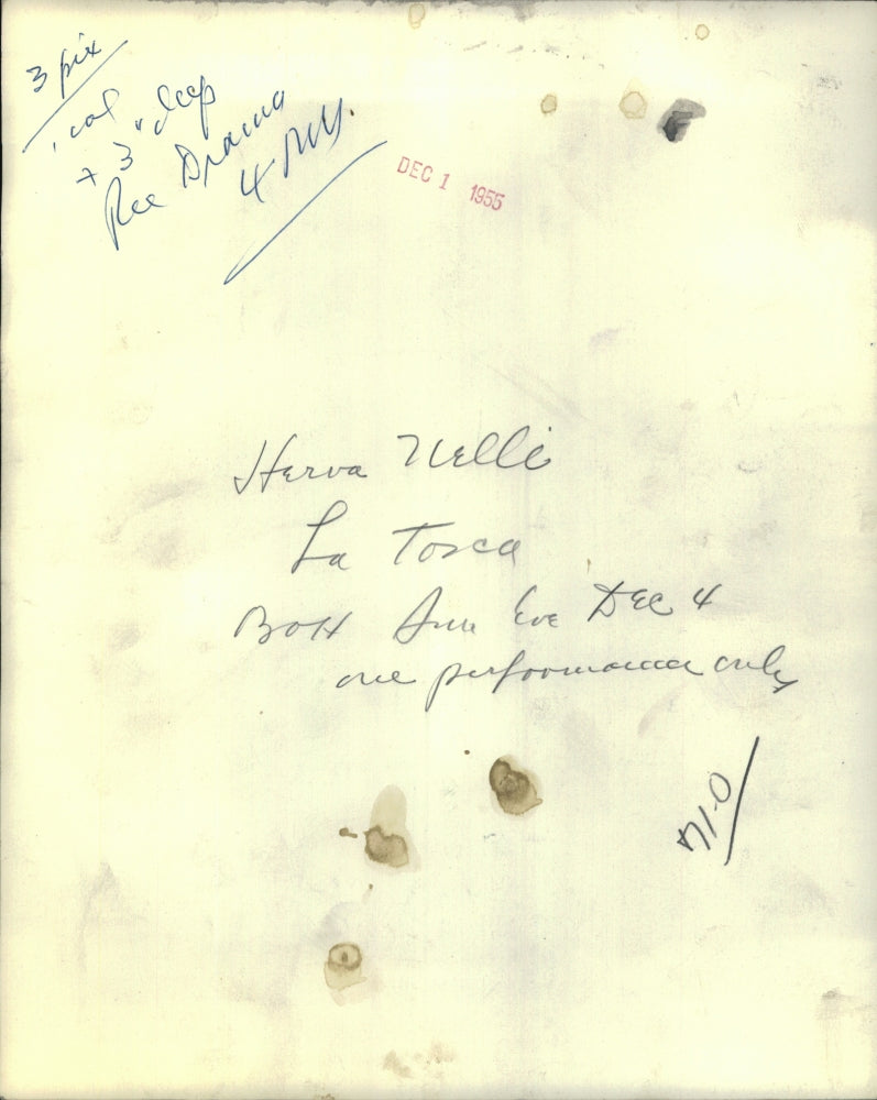 1955 Press Photo Italian-born operatic soprano Herva Nelli