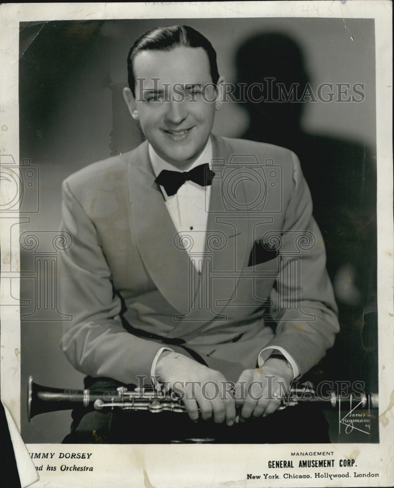 1945 Press Photo Jimmy Dorsey &amp; His Orchestra- Historic Images