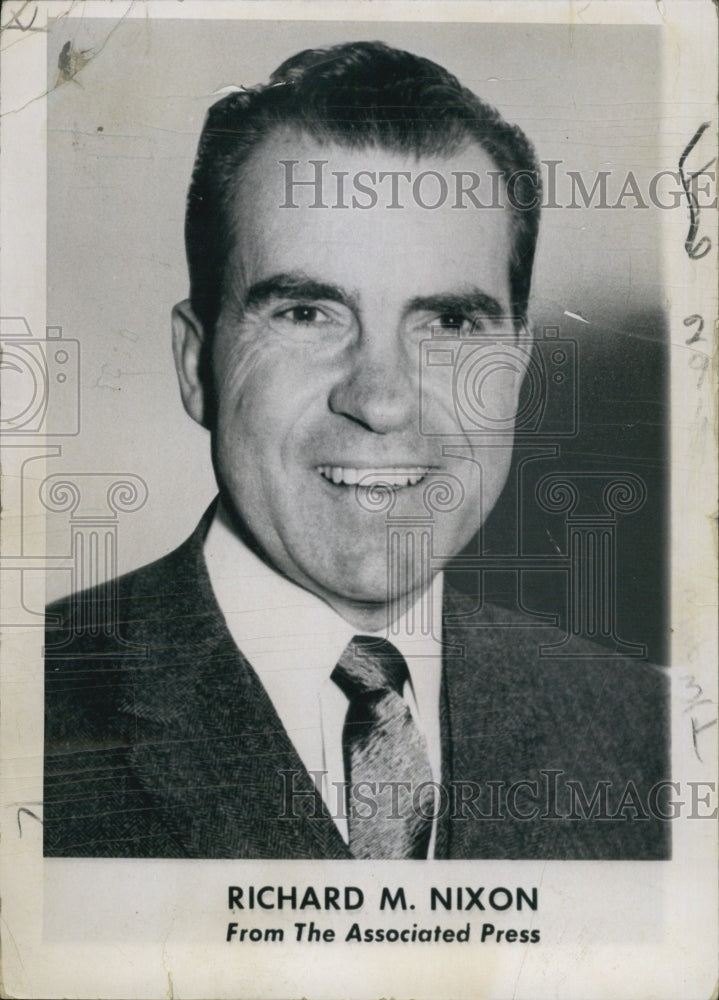 1960 Press Photo Preisdent Richard M Nixon- Historic Images