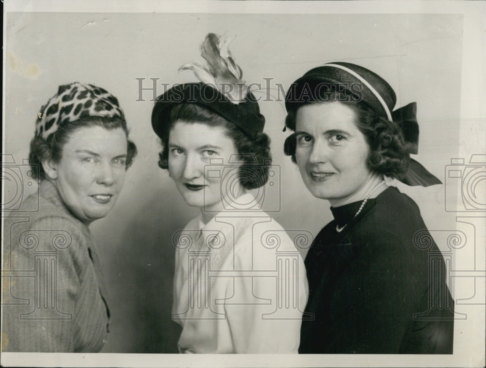 1949 Press Photo Mary Sullivan Catherine Cusick Rosetta McNamara, Building Fund- Historic Images