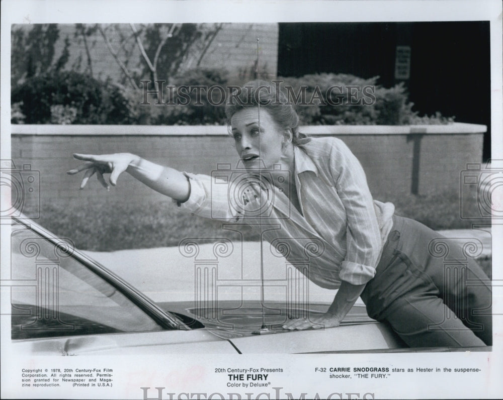 1978 Press Photo Actress Carrie Snodgrass As Hester In "The Fury"