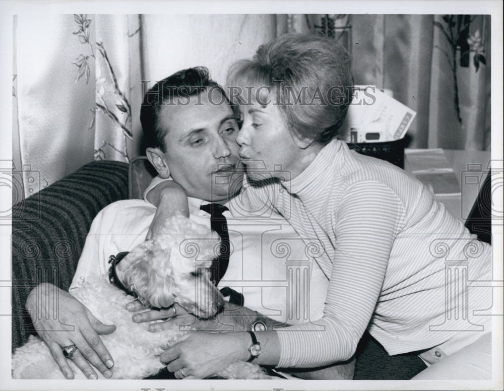 1965 Press Photo Frederick Irons Somerville School Committee Member &amp; His Wife- Historic Images