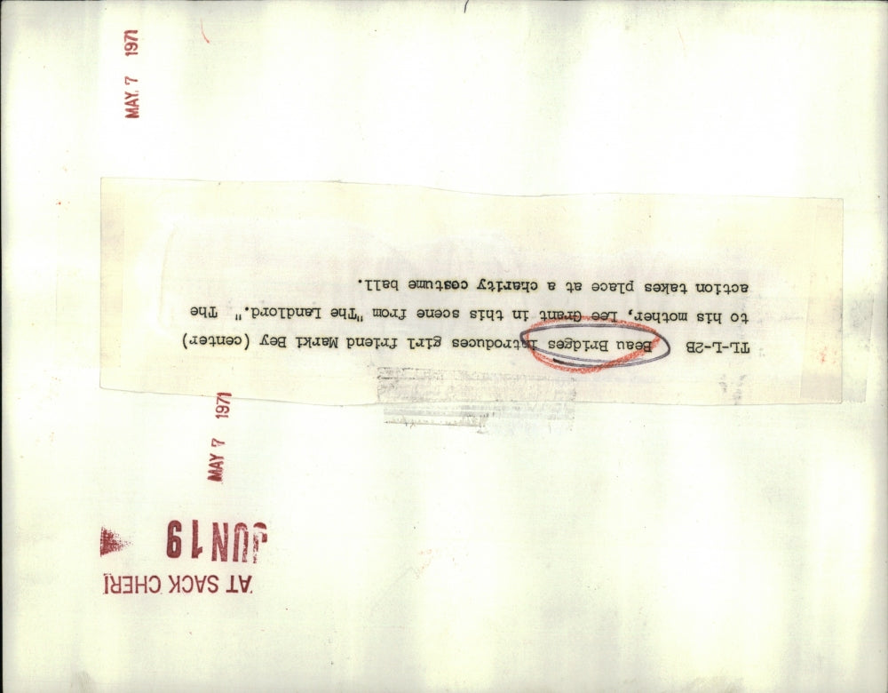 1971 Press Photo Beau Bridges