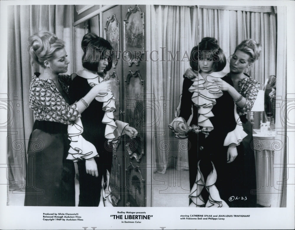 1969 Press Photo Catherine Spaak And Jean-Louis Trintignant