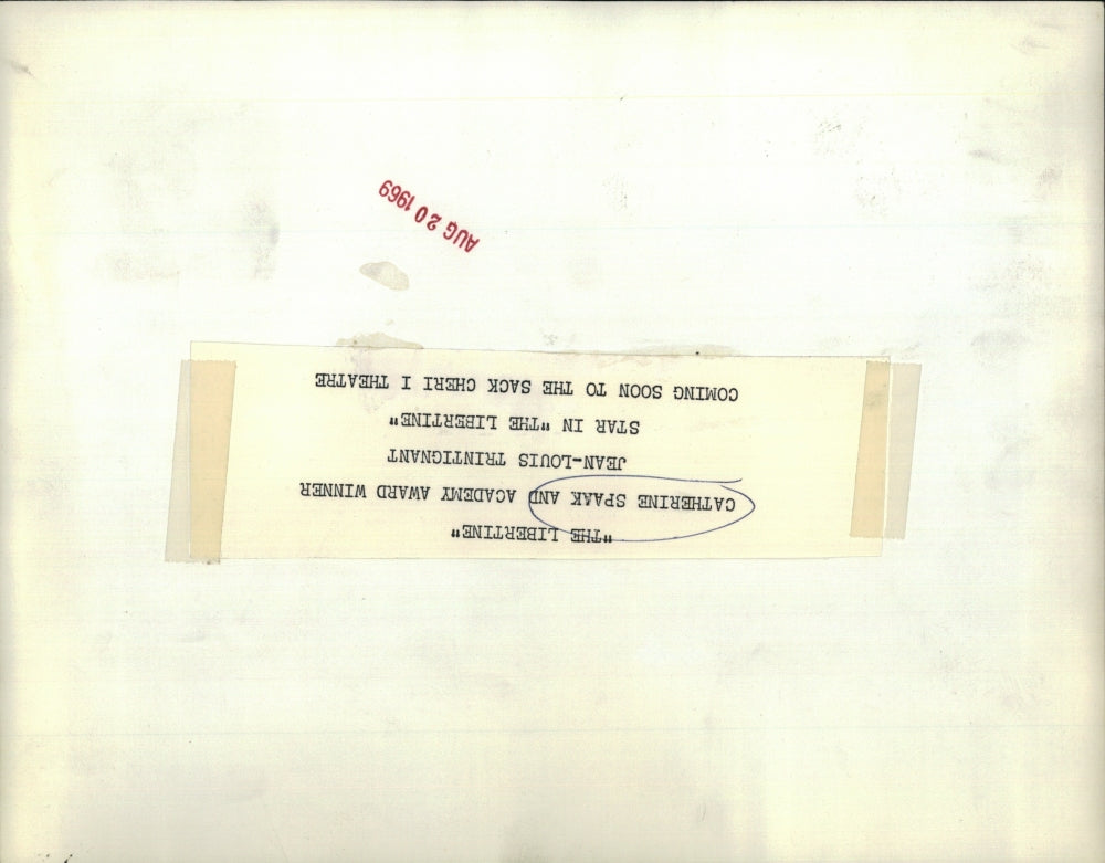 1969 Press Photo Catherine Spaak And Jean-Louis Trintignant