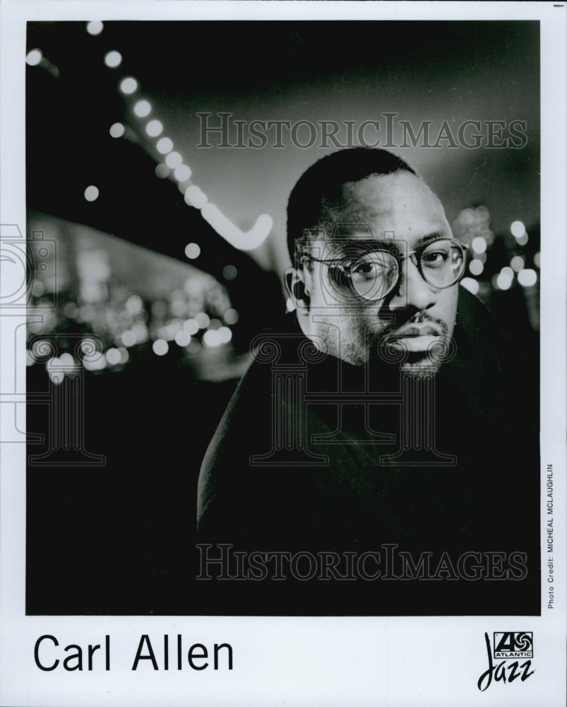 Press Photo American jazz drummer Carl Allen