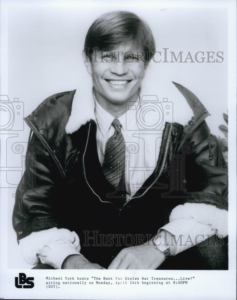 Press Photo Michael York hosts &quot;The Hunt For Stolen War Treasures...Live!&quot;