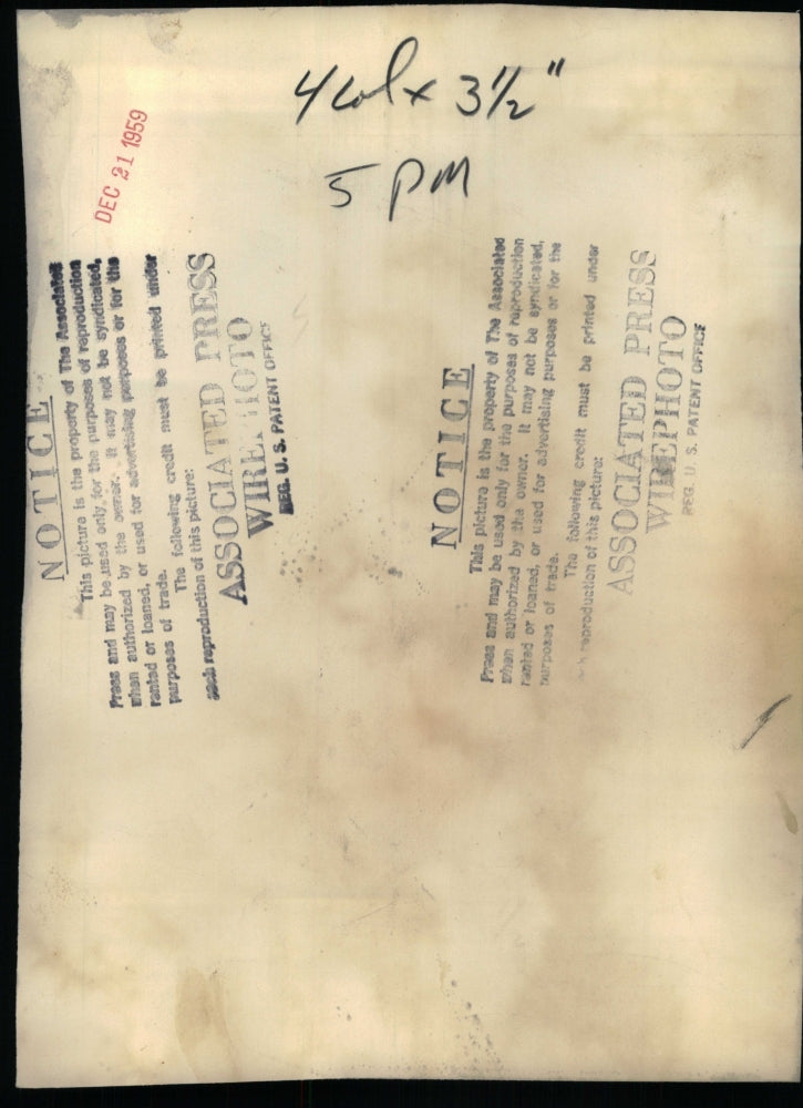 1959 Press Photo Grandfather Harry S Truman grandson Clifton Truman Daniel