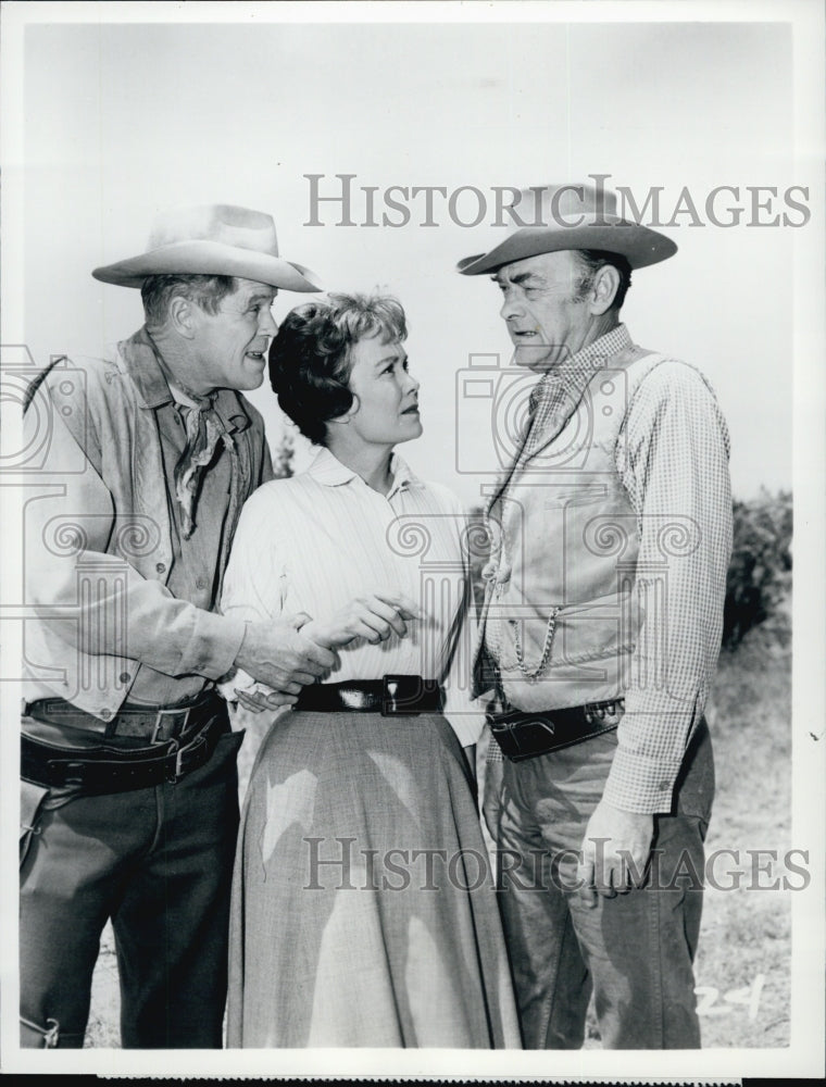 1963 Press Photo Actor John McIntyre in "the Wagon Train Mutiny"